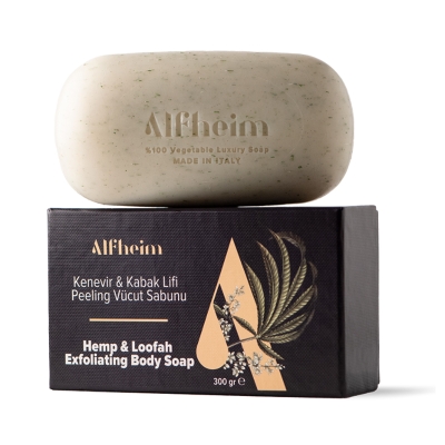 Alfheim Kenevir ve Kabak Lifi Peeling Vücut Sabunu 300 gr - 1