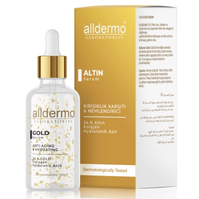 Alldermo Kırışıklık Karşıtı ve Nemlendirici Altın Serum 30 ml