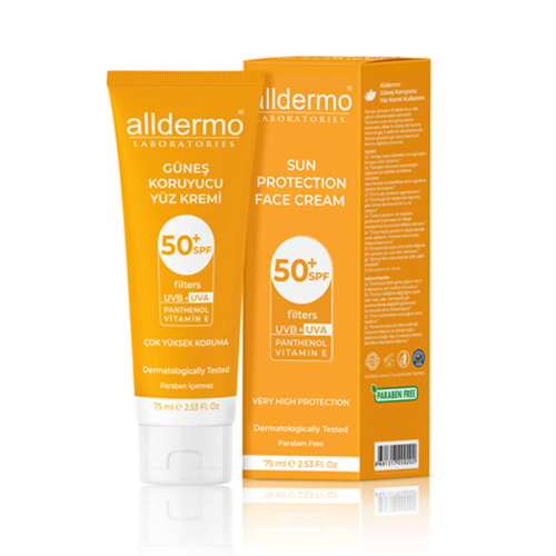 Alldermo Panthenol Güneş Koruyucu Yüz Kremi SPF 50+ 75ml - 1