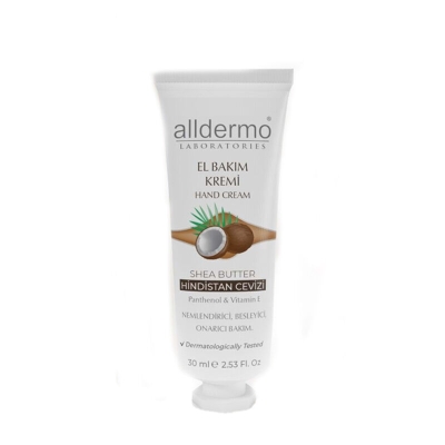 Alldermo Shea Butter ve Hindistan Cevizli El Bakım Kremi 30 ml