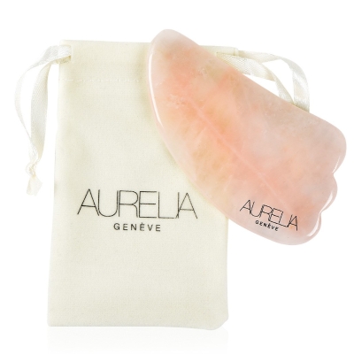 Aurelia Geneve Rose Quartz Wing Gua Sha