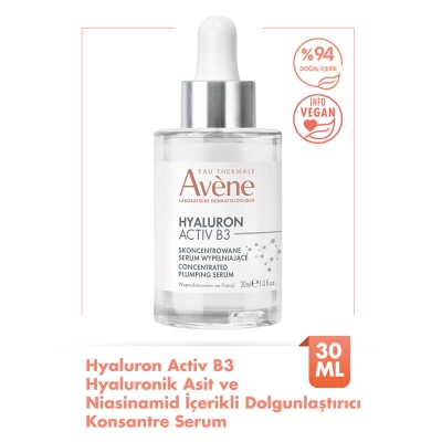 Avene Hyaluron Activ B3 Dolgunlaştırıcı Konsantre Serum 30 ml