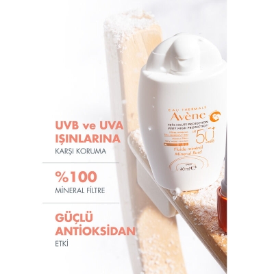 Avene Mineral Sıvı Güneş Kremi SPF 50+ 40 ml