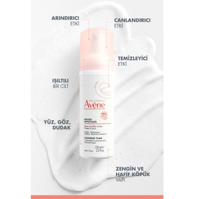 Avene Mousse Nettoyante Cilt Temizleme Köpüğü 2x150ml SET