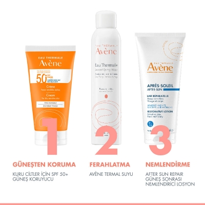 Avene Solaire SPF 50+ Kuru Ciltler İçin Güneş Kremi 50 ml