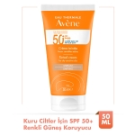 Avene Solaire SPF 50+ Kuru Ciltler İçin Renkli Güneş Kremi 50 ml - Thumbnail