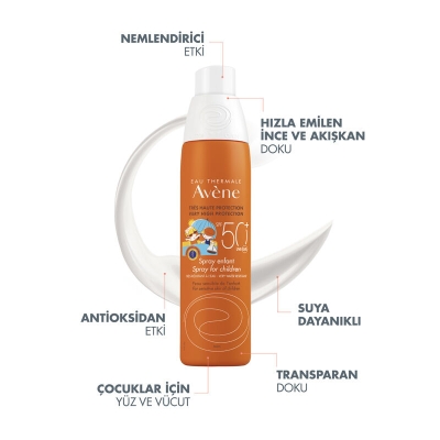 Avene Spf 50+ Children Çocuk Güneş Spreyi 200ml