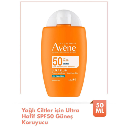 Avene Ultra Fluid Oil Control SPF50 Yağlı Ciltler İçin Çok Yüksek Korumalı Güneş Kremi 50 ml - 2