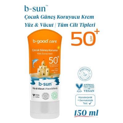 b-good b-sun SPF 50+ Çocuk Yüz ve Vücut Güneş Koruma 150 ml