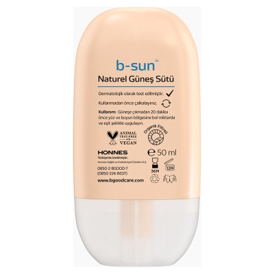 b-good b-sun Spf 50 Tinted Natural Güneş Sütü 50 ml