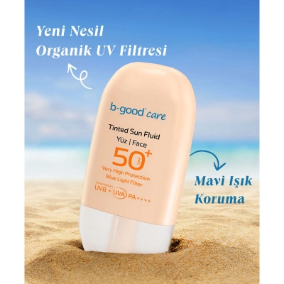 b-good b-sun Spf 50 Tinted Natural Güneş Sütü 50 ml