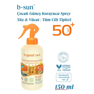 b-good b-sun Spf50+ Çocuk Koruyucu Güneş Spreyi 150 ml