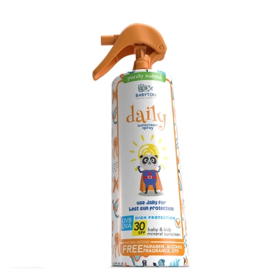 Babyton Bebek ve Çocuklar için Doğal Güneş Koruyucu Sprey SPF30+ 200 ml