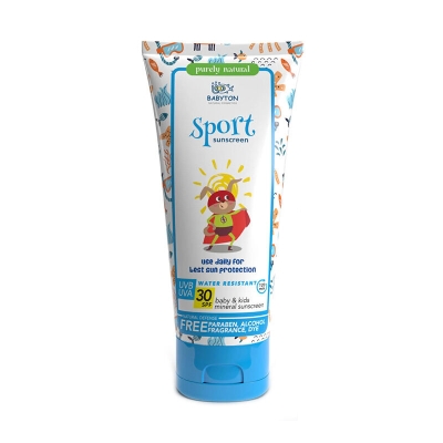 Babyton Bebek ve Çocuklar İçin Suya Dayanıklı Güneş Koruyucu Krem SPF30+ 100 ml