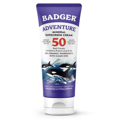 Badger Macera Sporları Organik Güneş Kremi SPF50 87 ml