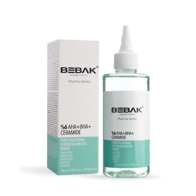 Bebak Pharma AHA+BHA Gözenek Sıkılaştırıcı - Arındırıcı Tonik 200 ml