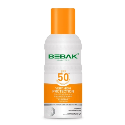 Bebak Spf50+ Yüksek Koruma Etkili Güneş Koruyucu Sprey 150 ml