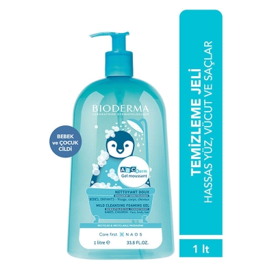 Bioderma Abcderm Foaming Gel Temizleme Jeli 1 Litre