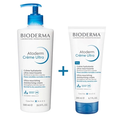 Bioderma Atoderm Creme Ultra 500ml + Atoderm Creme Ultra 200 ml HEDİYE