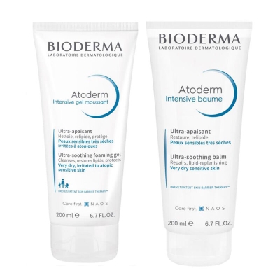 Bioderma Atoderm Intensive Balm ve Orjinal Boy Temizleyici Seti