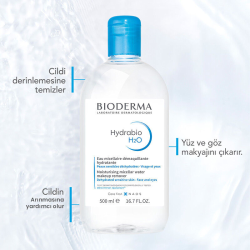 Bioderma Hydrabio H2O 2x500ml - 4