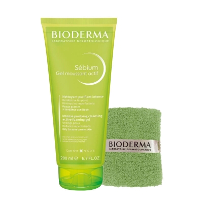 Bioderma Sebium Foaming Gel Active 200 ml + Bilek Havlusu Hediye