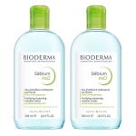 Bioderma Sebium H2O Yüz ve Makyaj Temizleme Suyu 2 x 500 ml - Thumbnail