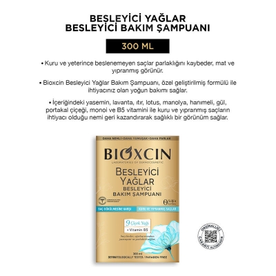 Bioxcin Besleyici Yağlar Bakım Şampuanı 300 ml