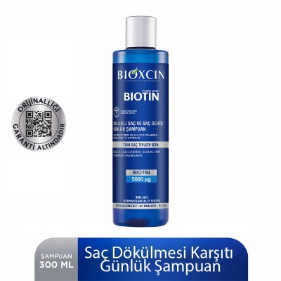 Bioxcin Biotin 5000 mg Çinko 15 mg ALANA Biotin Şampuan 300 ml HEDİYE