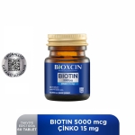 Bioxcin Biotin 5000 mg Çinko 15 mg ALANA Biotin Şampuan 300 ml HEDİYE - Thumbnail