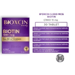 Bioxcin Biotin 5000 mcg Takviye Edici Gıda 30 Tablet - Thumbnail