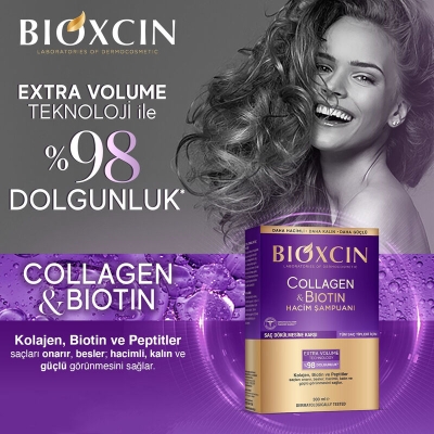 Bioxcin Collagen Biotin Saç Dökülmesine Karşı Şampuan 300 ml 2x300 ml