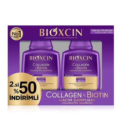 Bioxcin Collagen Biotin Saç Dökülmesine Karşı Şampuan 300 ml 2x300 ml