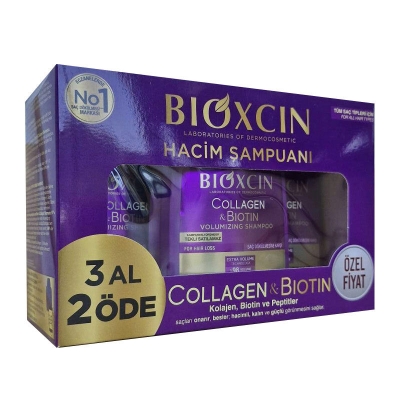 Bioxcin Collagen Biotin Saç Dökülmesine Karşı Şampuan 300 ml- 3 al 2 öde