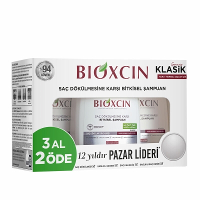 Bioxcin Genesis Kuru ve Normal Saçlar için Şampuan 3 x 300ml | 3 AL 2 ÖDE