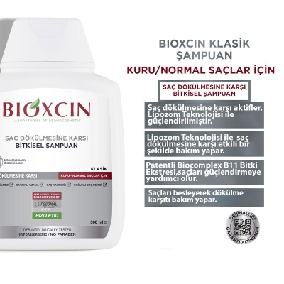 Bioxcin Genesis Kuru ve Normal Saçlar için Şampuan 3 x 300ml | 3 AL 2 ÖDE