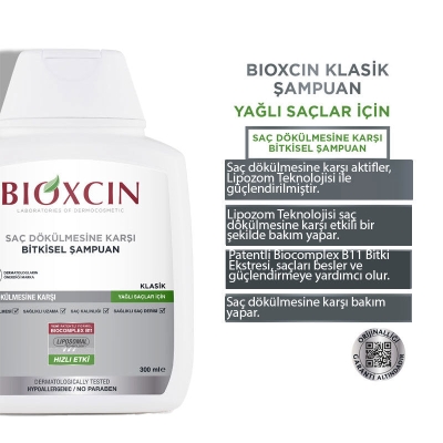 Bioxcin Genesis Saç Dökülmesine Karşı Şampuan 300ml (Yağlı Saçlar)