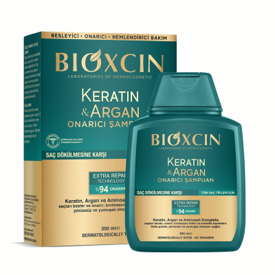 Bioxcin Keratin ve Argan Onarıcı Şampuan 300 ml