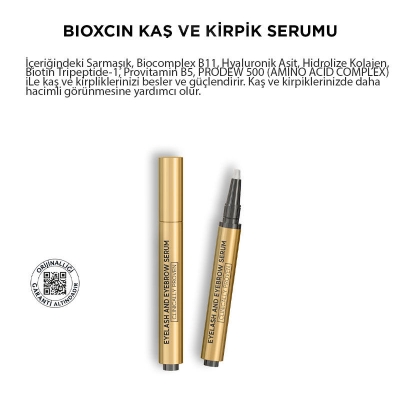 Bioxcin Kolajen ve Hyaluronik Asit İçerikli Kaş ve Kirpik Serumu 3 ml