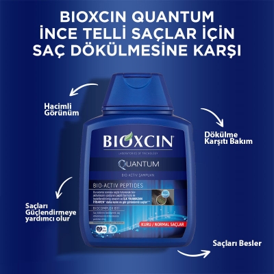 Bioxcin Quantum Normal Ve Kuru Saçlar İçin Şampuan 300ml