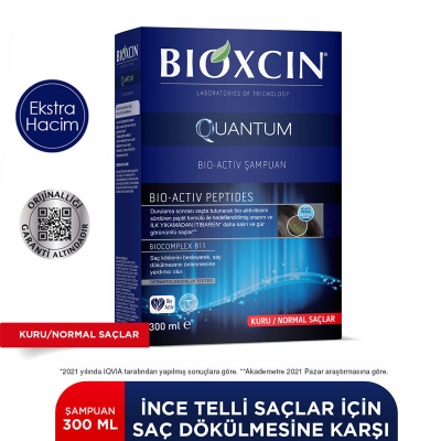 Bioxcin Quantum Normal Ve Kuru Saçlar İçin Şampuan 300ml