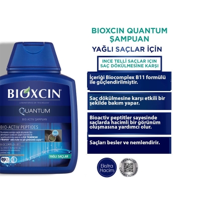 Bioxcin Quantum Yağlı Saçlar İçin Şampuan 300ml