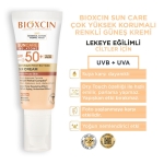 Bioxcin Sun Care Lekeli Ciltler için Güneş Kremi SPF 50+ 50 ml - Renkli - Thumbnail