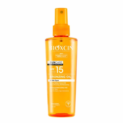 Bioxcin Sun Care Tüm Ciltler için Bronzlaştırıcı Yağ SPF 15 200 ml