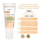 Bioxcin Sun Care Yağlı Ciltler için Güneş Kremi SPF 50+ 50 ml - Renkli - Thumbnail