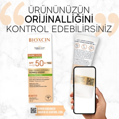 Bioxcin Suncare Acnium Tinted Spf50+ Güneş Kremi 50 ml