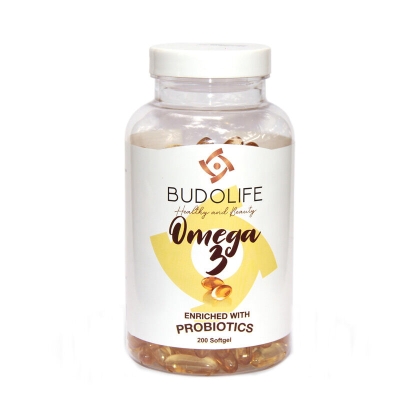 Budolife Omega 3 ve Probiyotik Mikroorganizma İçeren Takviye Edici Gıda 200 Kapsül