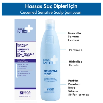 CeceMED Hassas Saç Derisi İçin Şampuan 300 ml