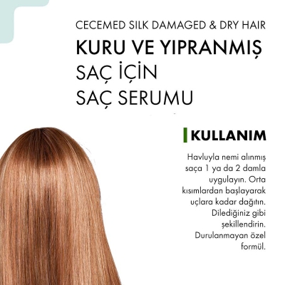 CeceMED Kuru Yıpranmış ve Boyalı Saçlar İçin Serum 20 ml