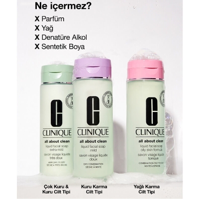 Clinique Yüz Temizleme Jeli 200 ml - Çok Kuru Ciltler